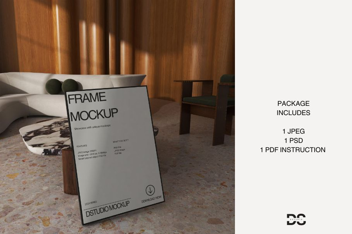 Frame Mockup F324007, a Household Mockup by DSTUDIO888 (Photo 3 of 3)