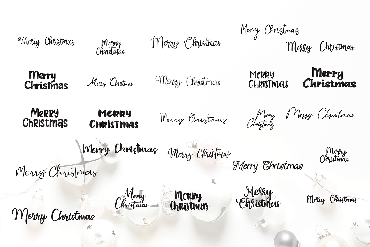 Christmas greeting Templates, a Branding & Logo Template by BearyType Studio (Photo 12 of 12)