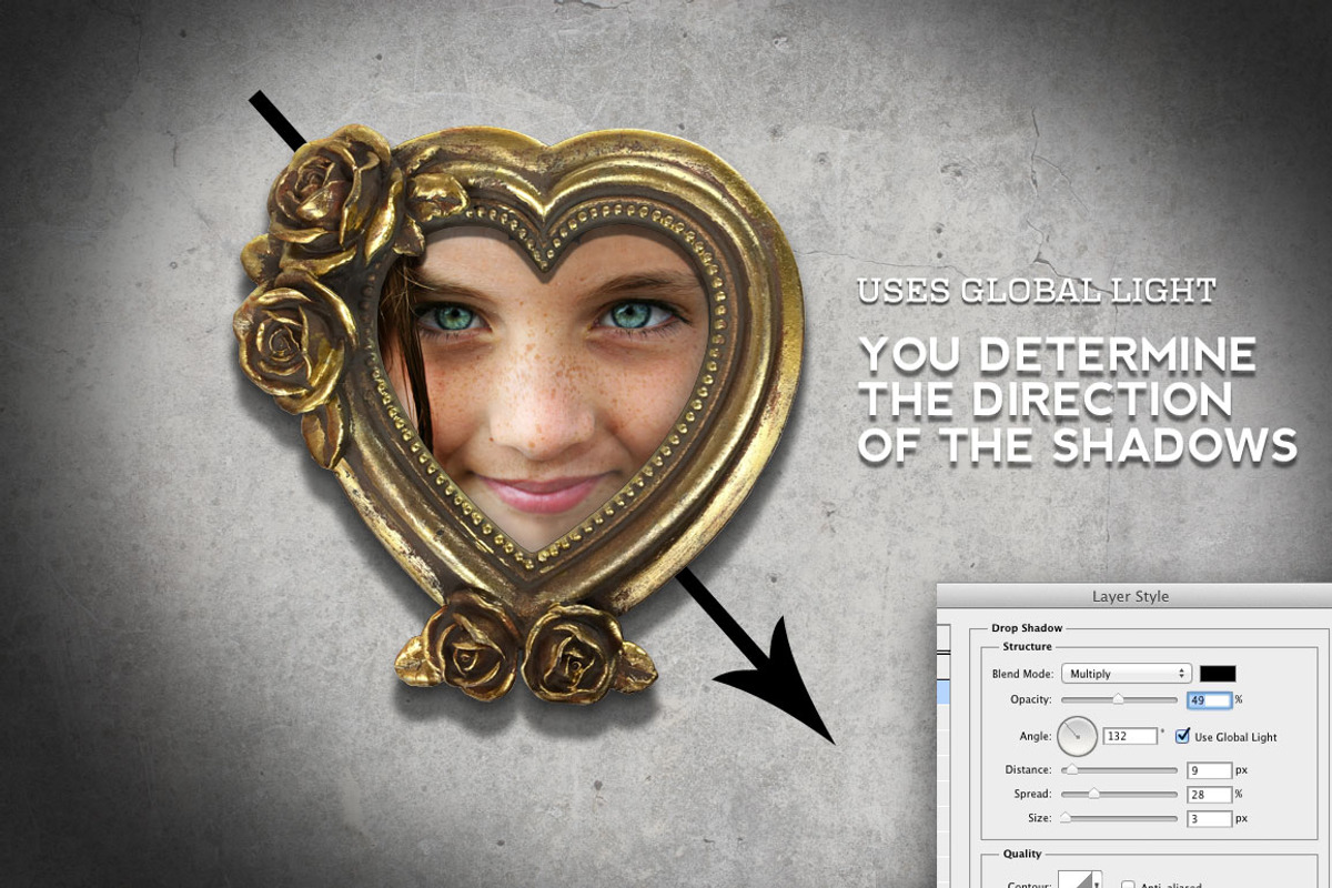 Gold & Silver Heart Frame Mockup, a Print Template by Fresh Design Elements (Photo 5 of 6)