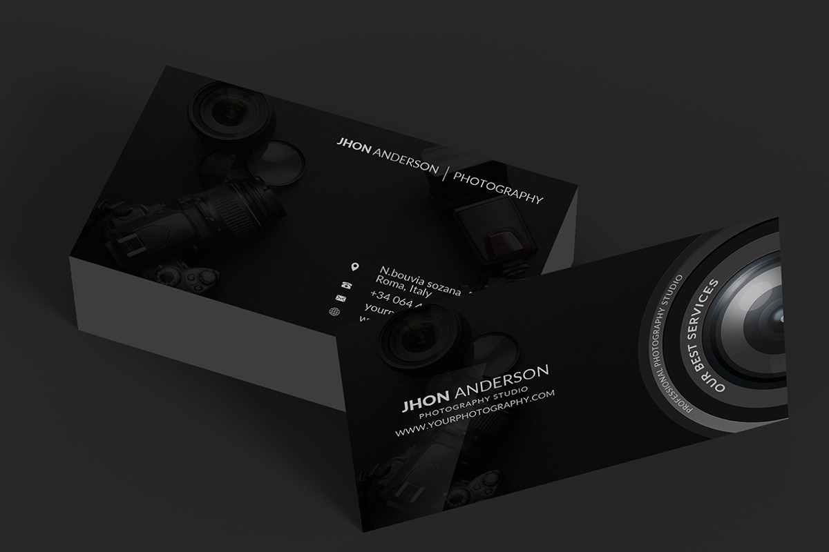 Photography Business Card, a Business Card Template by AfzaalGraphics (Photo 5 of 6)