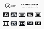 License Plate Icon Vector, an Icon by Akatype Studio (Thumbnail 1 of 3)