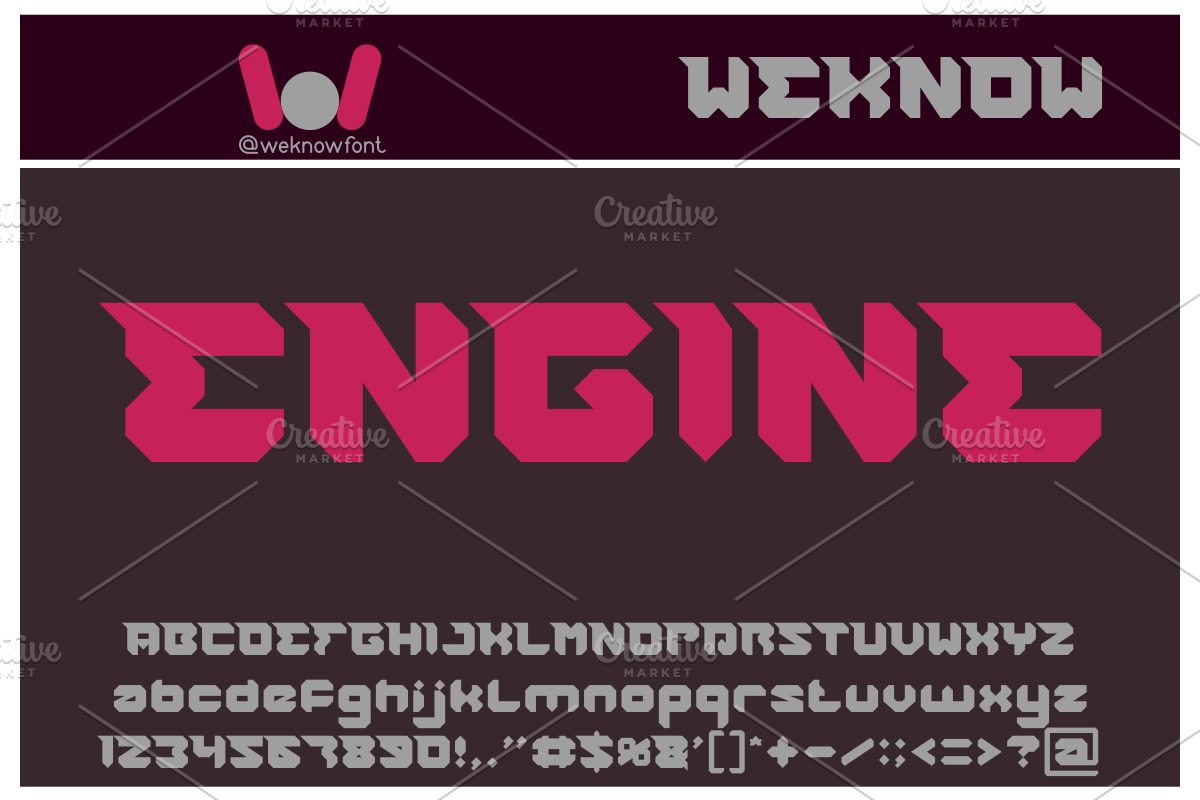 rhinoceros break the wall font, a Font by weknow (Photo 4 of 5)