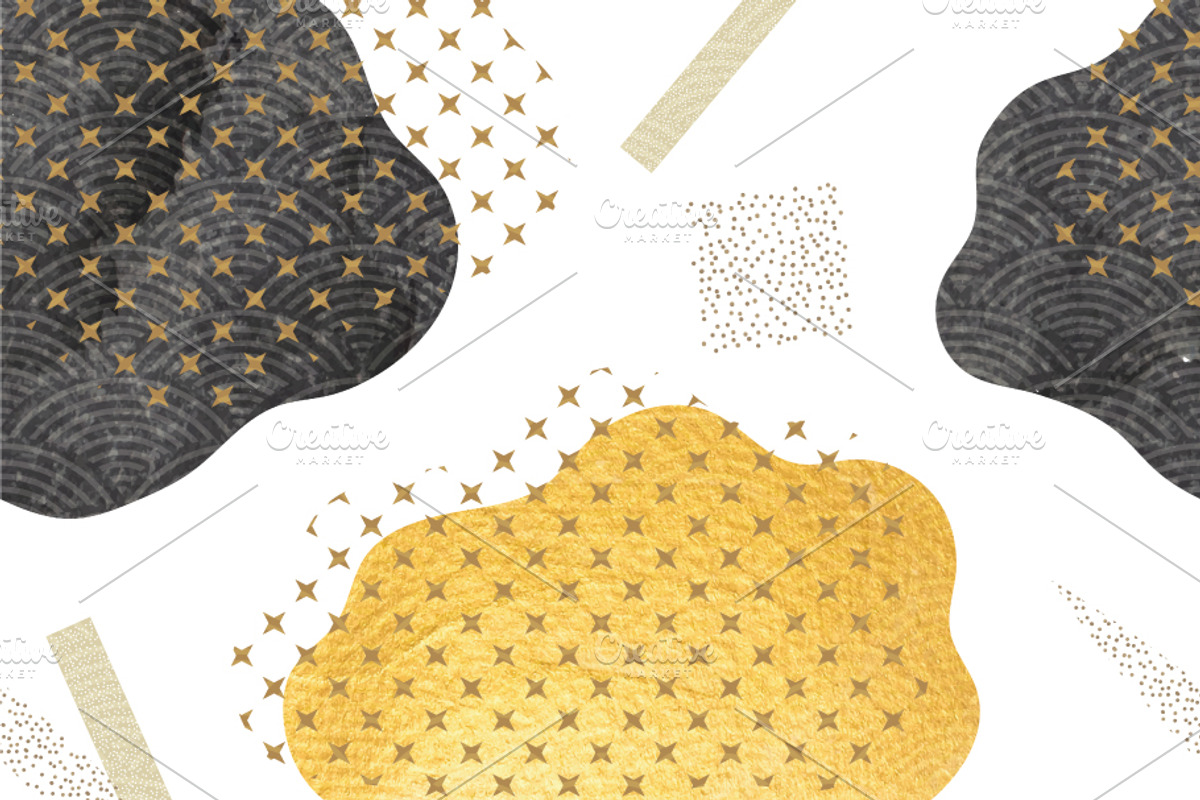 Gold Japanese seamless pattern, a Graphic by marukopum (Photo 1 of 2)