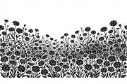 60 Daisy Flower Field Silhouette, a Seasonal Illustration by Amazin_art (Thumbnail 27 of 36)