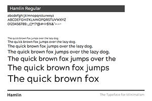 HAMLIN - Minimalist Font Family