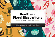 Hand Drawn Floral Illustrations, a Decorative Illustration by Sungy Side Up (Thumbnail 1 of 9)