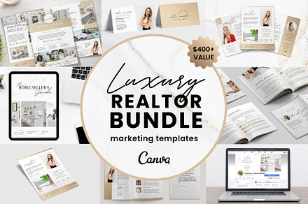 Realtor Template Bundle | Canva, a Flyer Template by Galaxybomb