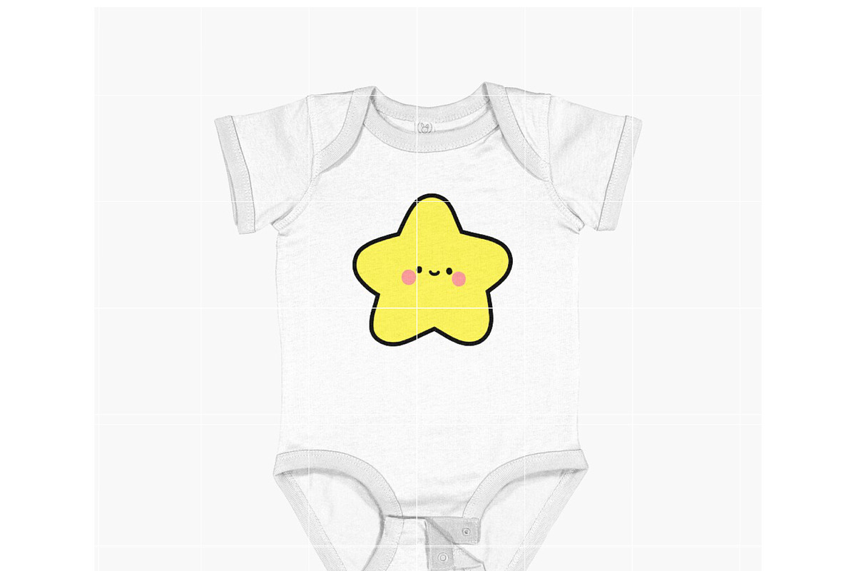Cute Baby Star SVG Bundle, an Illustration by TheHitShop (Photo 5 of 9)