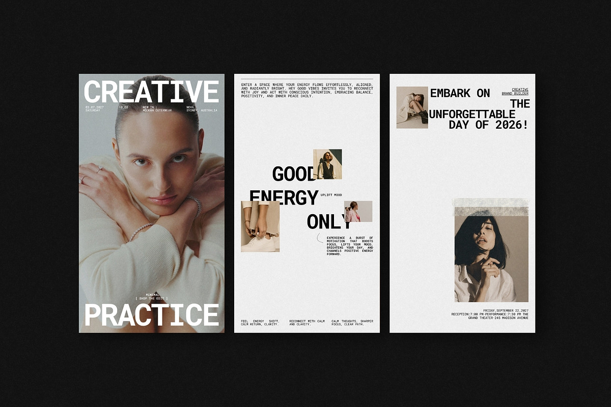 ZENO | Instagram STORIES Bundle, a Social Media Template by The Aesthetic Studio (Photo 2 of 10)
