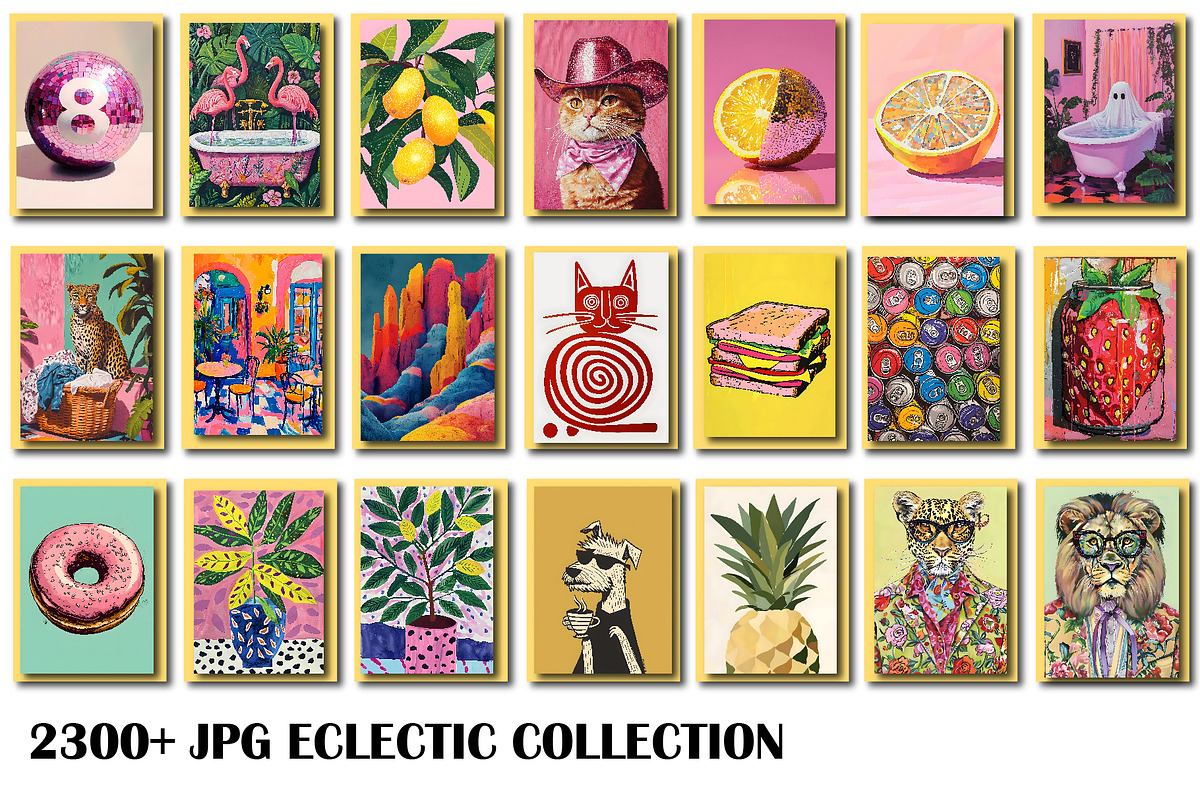 Eclectic Wall Art Collection JPG, a Wallpaper Photo by Chipshpow Graphics (Photo 8 of 9)