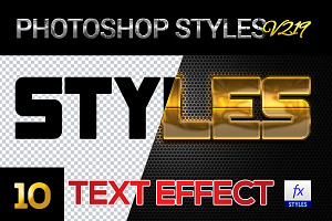 10 Creative Photoshop Styles V219