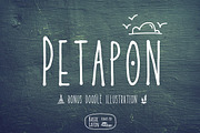 Petapon + BONUS, a Sans Serif Font by YandiDesigns (Thumbnail 1 of 3)