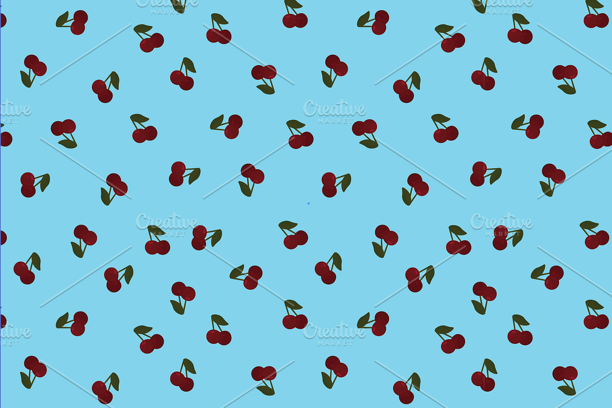9 Seamless cherry pattern swatches, a Pattern Graphic by Salty Lunch (Photo 5 of 10)