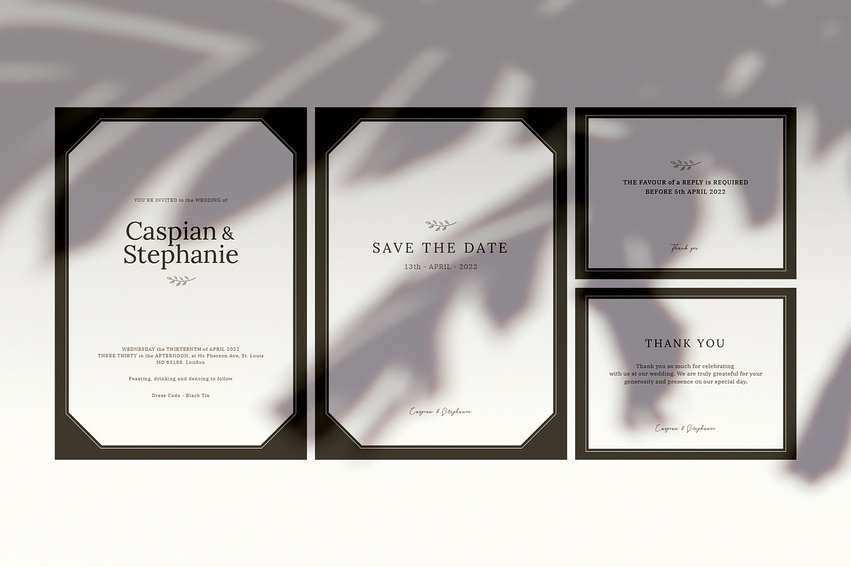 Wedding Invitation Template, an Invitation Template by My design tools (Photo 4 of 4)