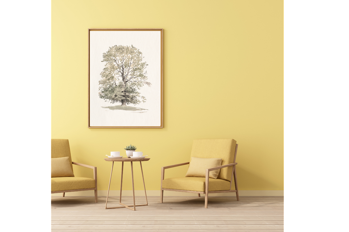 Vintage Tree Sketch Wall Art, a Decorative Illustration by Pink_bloom (Photo 4 of 10)