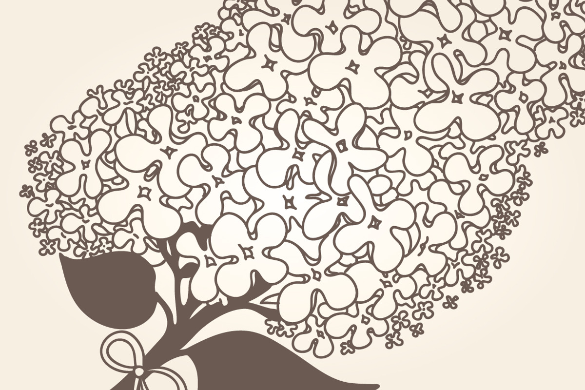 Vintage GARDEN for coloring pages, a Decorative Illustration by ekaart (Photo 3 of 10)