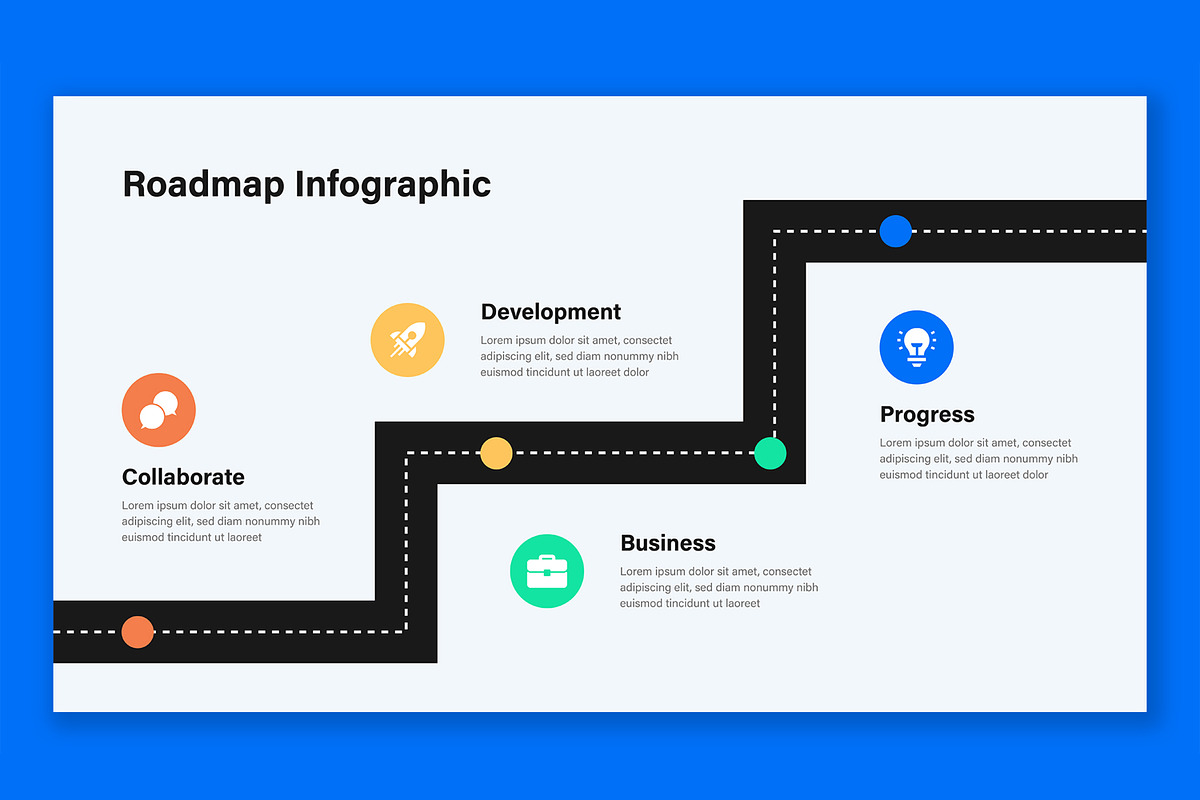Modern Roadmap Infographic, a Presentation Template by ContestDesign (Photo 3 of 5)