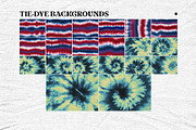 Tie-Dye Backgrounds, a Background Graphic by Freezerondigital (Thumbnail 10 of 14)