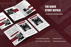 The Biker Story Bifold Brochure