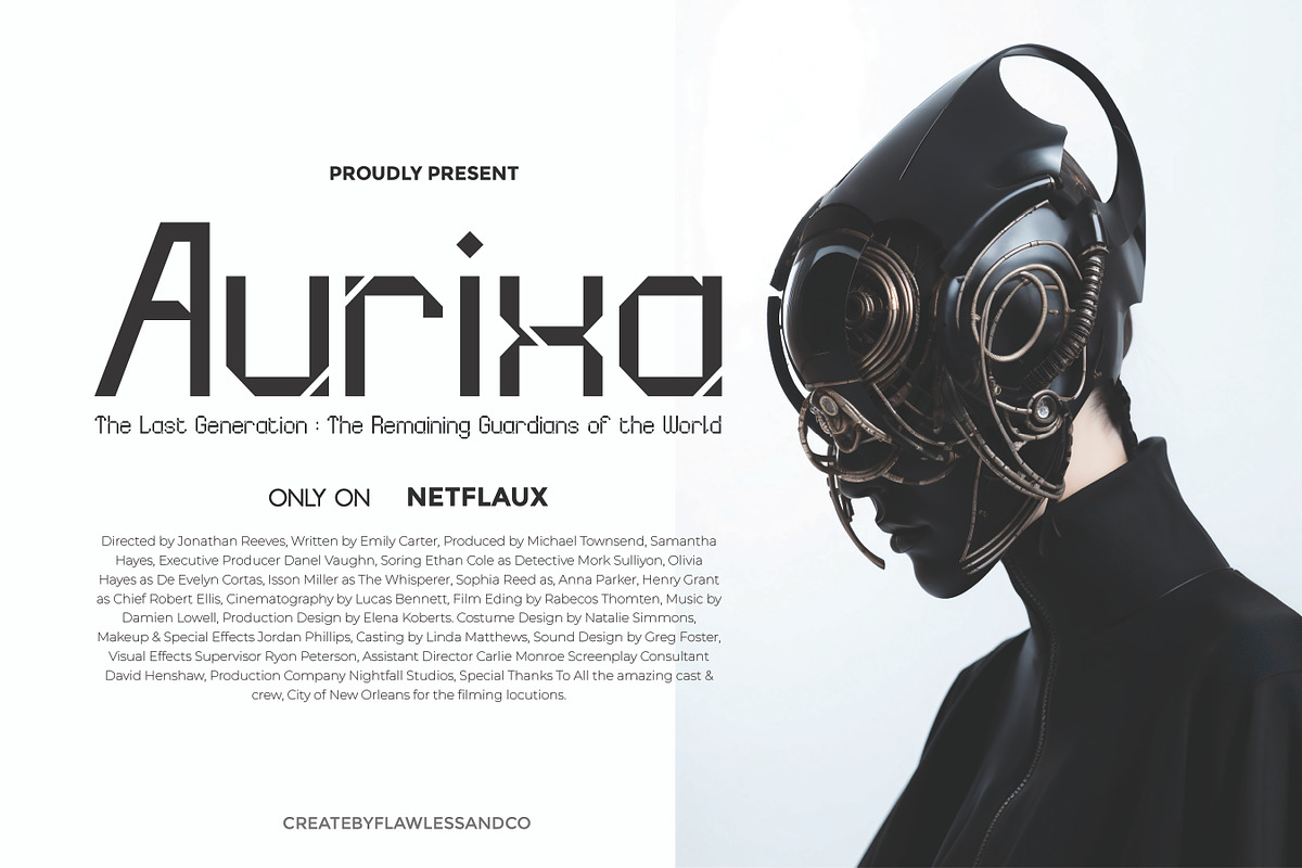 Xenox - Futuristic Font, a Font by Flawless And Co (Photo 3 of 10)