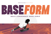 Baseform Bold Condensed Sans Font, a Sans Serif Font by Rasio Studio (Thumbnail 1 of 11)