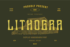 LITHOGRA - Retro Typeface