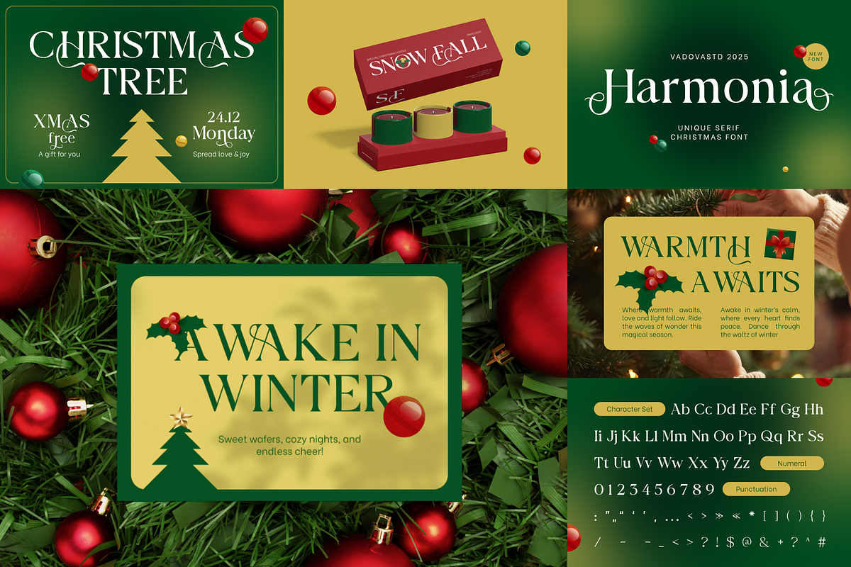 Christmas Winter Font Bundle, a Sans Serif Font by Vadovastd (Photo 3 of 9)