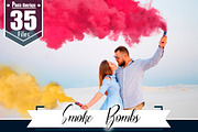 35 Smoke Bomb Overlays, colorful fog, a Layer Style Add-On by OverlayBox (Thumbnail 1 of 5)