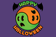 Happy Halloween Ghost Yin-Yang, an Illustration by Schwegel Illustration (Thumbnail 1 of 2)