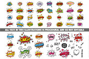 Comic Elements Vector HUGE Set!, an Illustration by FourLeafLover (Thumbnail 4 of 13)