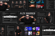 Pro DJ PressKit / EPK Template, a Resume Template by vinyljunkie (Thumbnail 2 of 8)