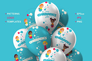 Happy Children's Day, a Poster Template by Anna's Lettering (Thumbnail 1 of 8)