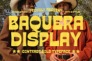 Baquera - Retro Display Font, a Serif Font by Inviline.co (Thumbnail 1 of 10)