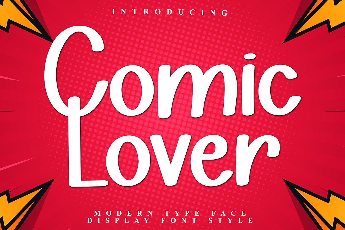 Comic Lover, a Sans Serif Font by InermediaSTUDIO (Photo 1 of 6)
