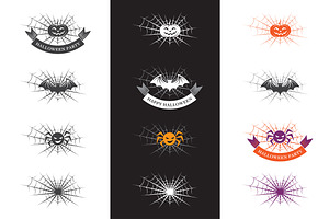 Halloween logo elements
