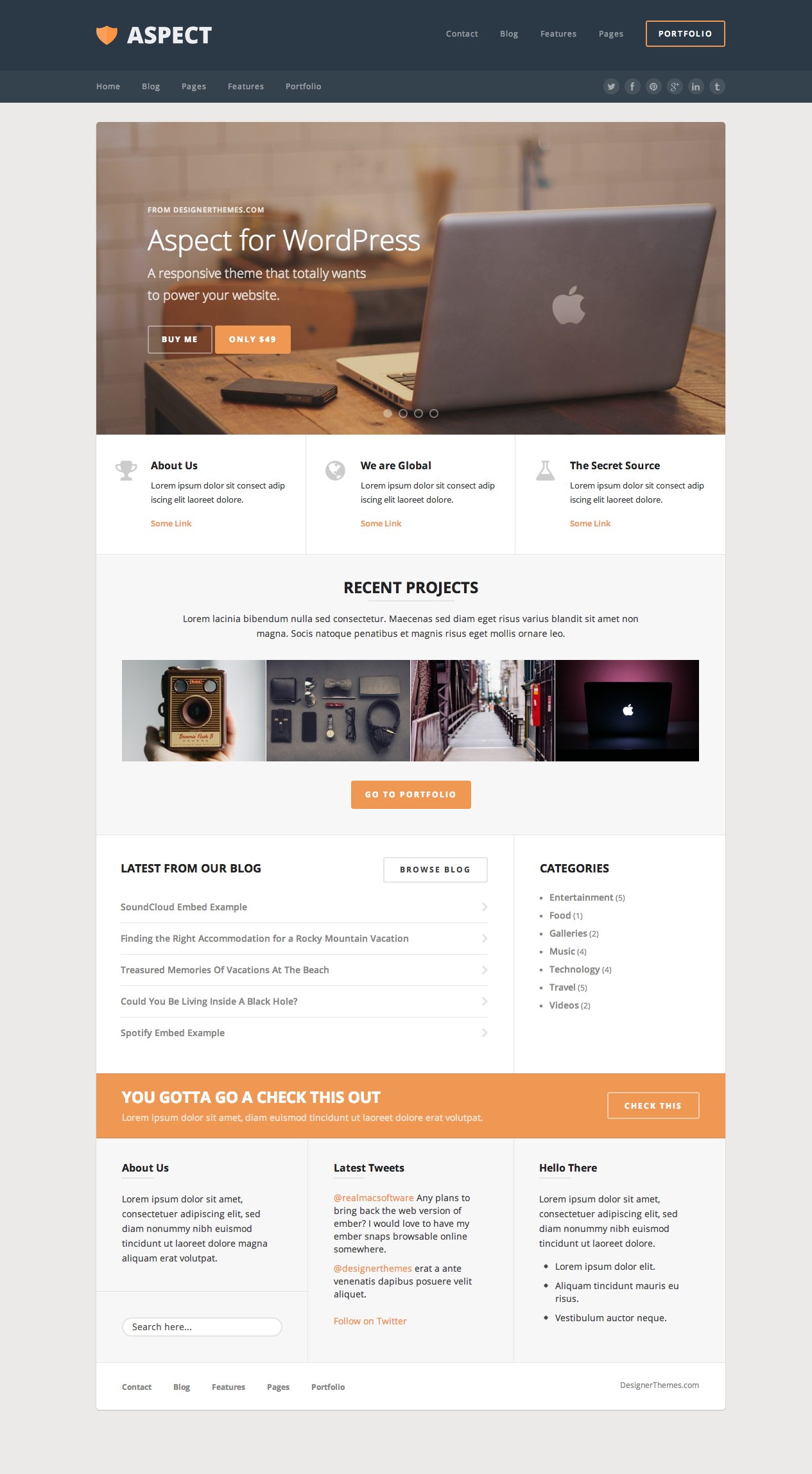 Aspect, a Responsive WordPress Theme, a WordPress Template by ...