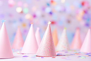 Pink birthday caps, a Holiday Photo by AlyaAnd