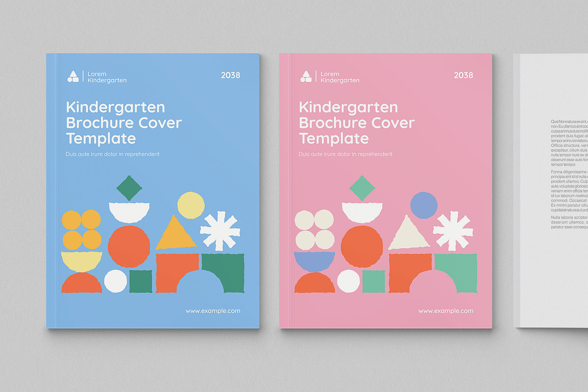 Kindergarten Brochure Cover Template, a Brochure Template by BrandPacks
