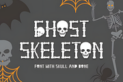 Ghost Skeleton Font, a Handwritten Font by Design Station (Thumbnail 1 of 7)