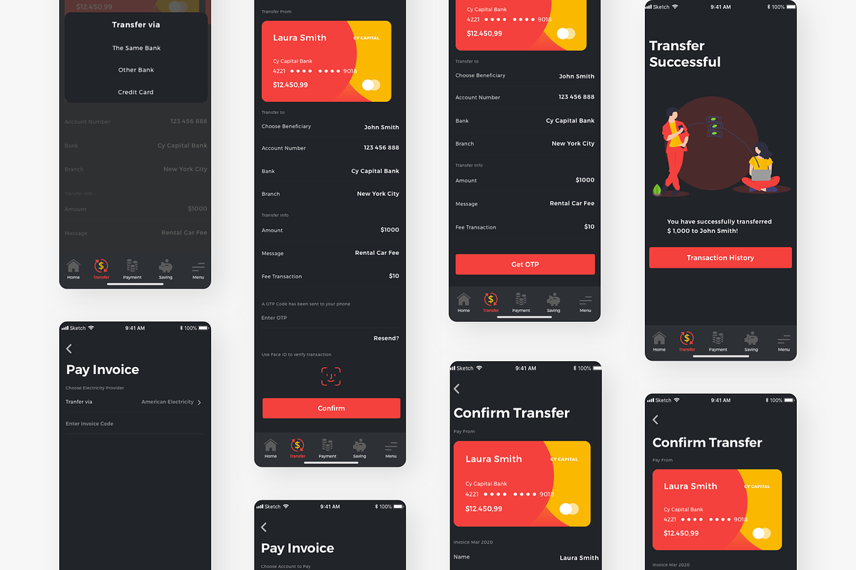 Cy Capital Bank App UI Kit, an App Template by Capi Product (Photo 17 of 18)