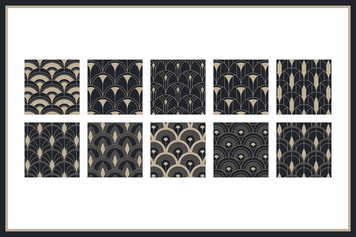 40% OFF | All Fish Scale Art Deco, a Pattern Graphic by Firowerk (Photo 8 of 13)