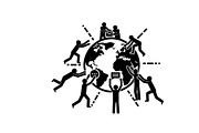 Global Network Silhouettes, a Graphic by hafijul (Thumbnail 4 of 14)