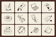 Animated Crafting and DIY Doodle, an Outline Icon by Vectors Market (Thumbnail 4 of 5)