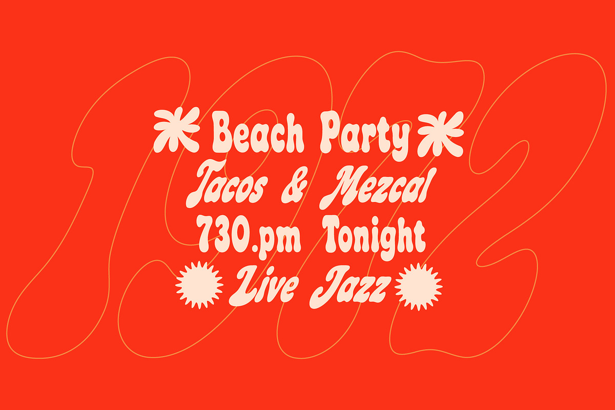 HOLIDAZE DISPLAY RETRO FONT, a Serif Font by Tropical Type (Photo 6 of 11)