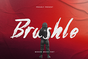 Brushle - Modern Brush Font, a Script Font by overlaytemplates (Thumbnail 1 of 5)