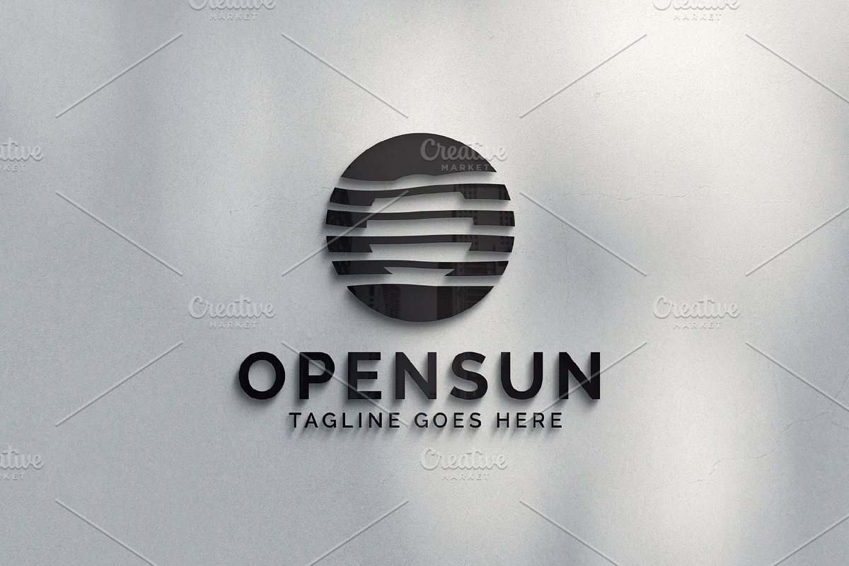 Letter O sun logo design template, a Branding & Logo Template by Amadul11 (Photo 4 of 4)