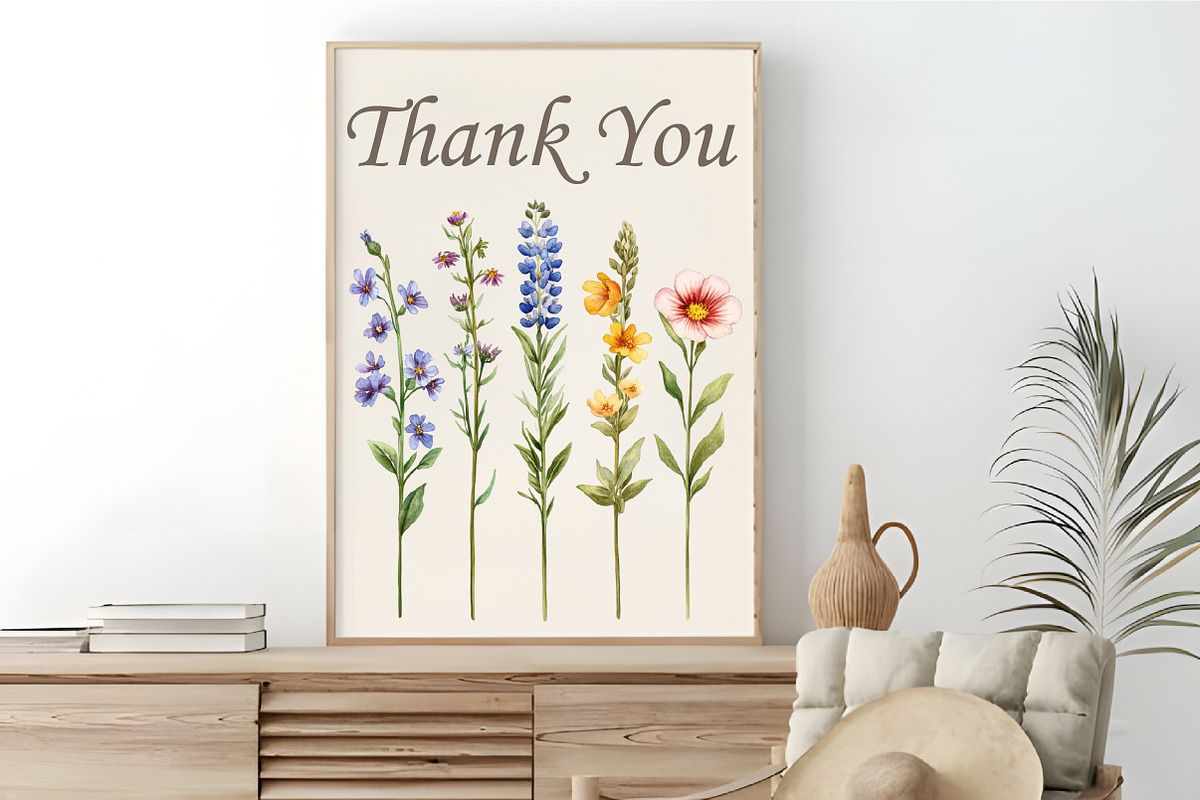 Spring Wildflower Meadow Clipart Set, an Illustration by RobertsArt (Photo 5 of 5)