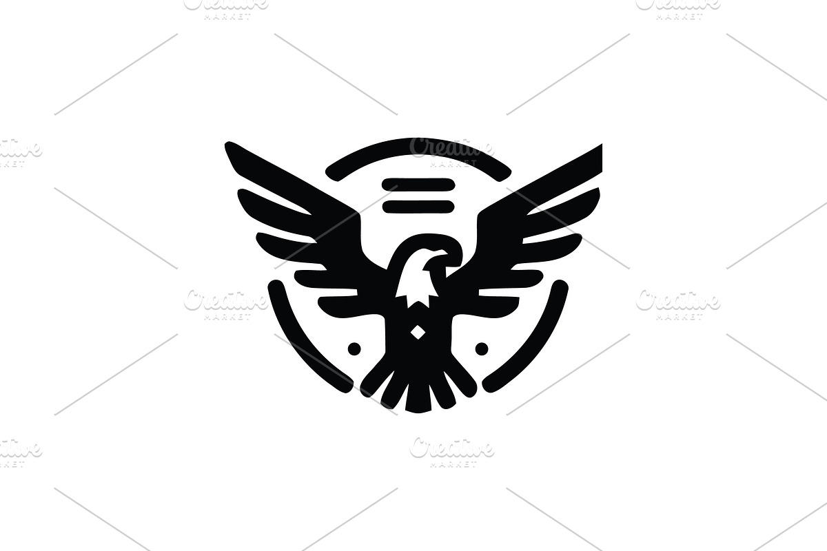 Black Eagle Silhouette Logo, a Branding & Logo Template by Vectorium Studio (Photo 1 of 2)