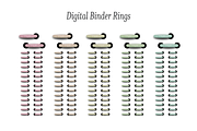 Pastel Leather Digital Binder Rings, an Object Graphic by 3PointsCreative (Thumbnail 2 of 7)