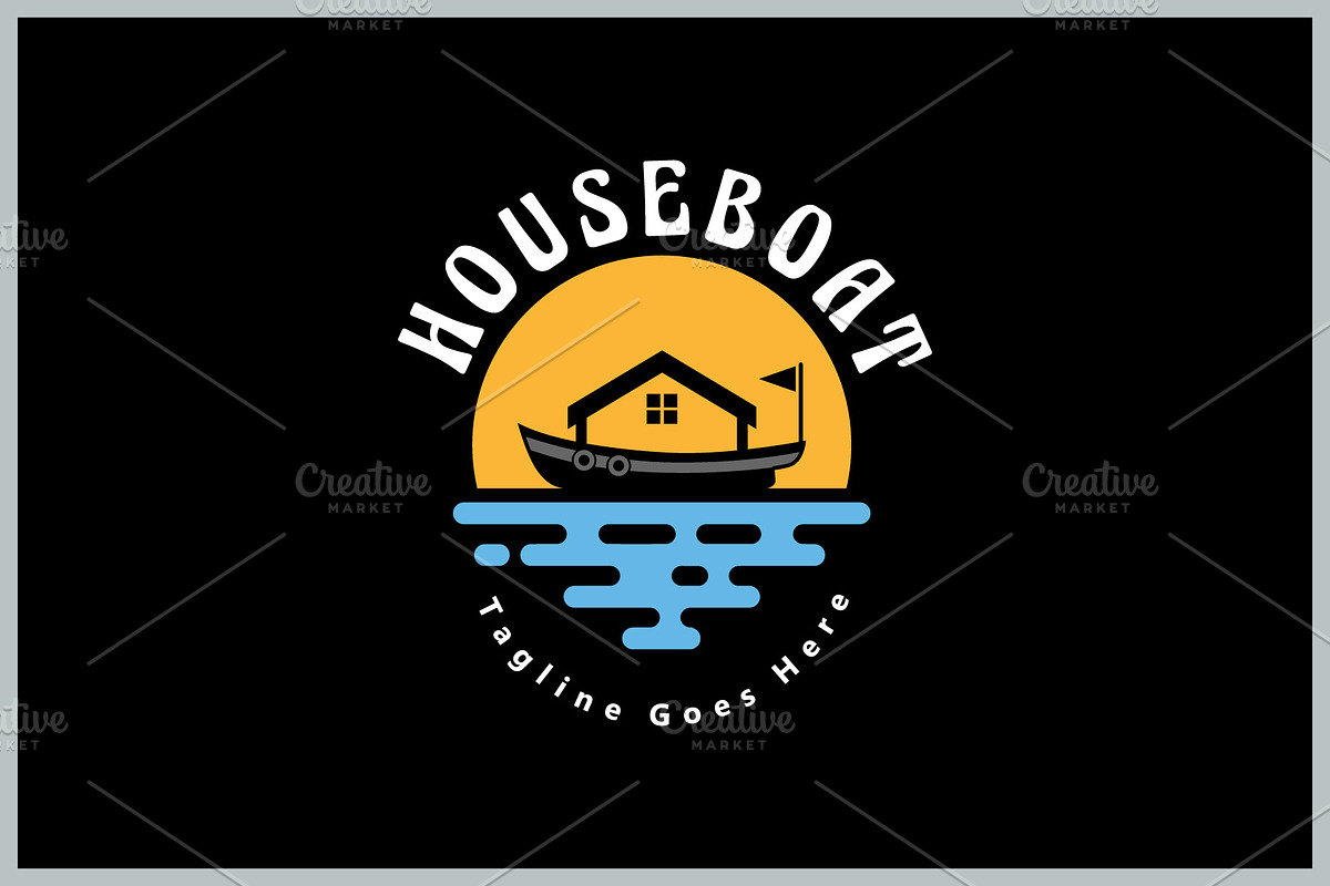House Boat Logo, a Branding & Logo Template by Atlantis X Nurman Arbai (Photo 2 of 2)